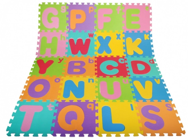 Puzzle en mousse Lettres pour enfants 3+ Mousse EVA + Grandes et petites lettres Alphabet + Tapis de sol