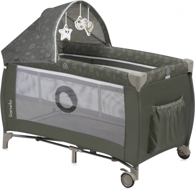 Lit de voyage Lionelo Sven Plus Beige Olive