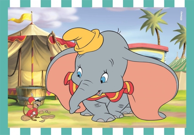 Puzzle 4v1 Super Color Disney Classique
