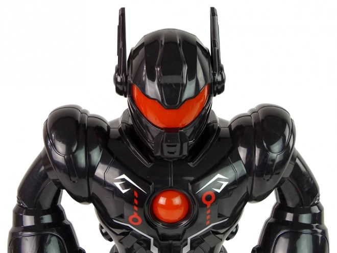 Robot interactif marche Son Lumières noir