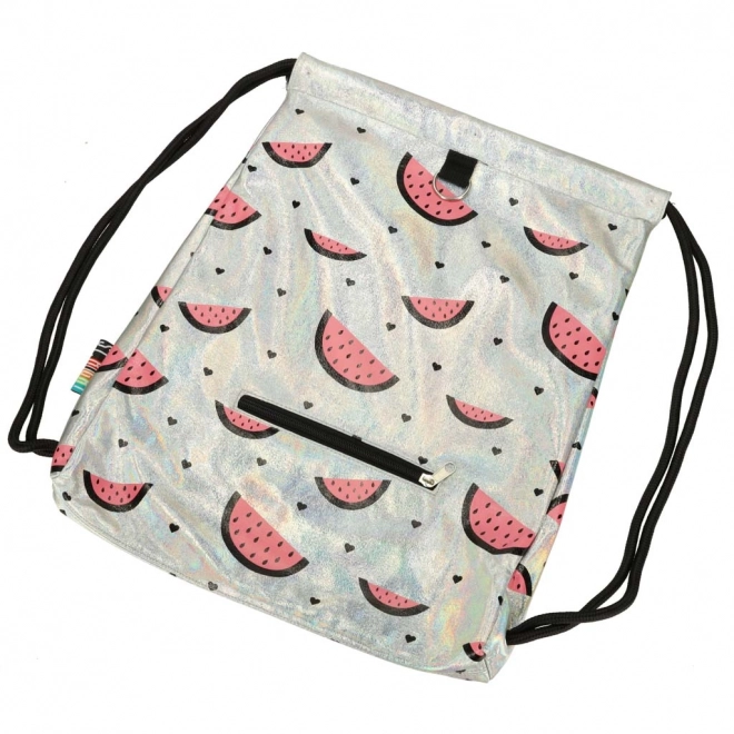 BAMBINO sac à dos à cordon blanc perle melon