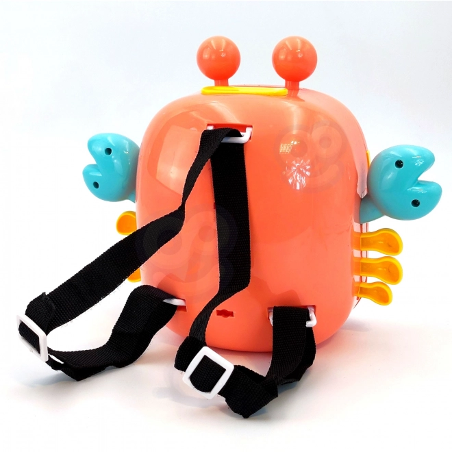 Coffre-fort électronique pour pièces en forme de crabe orange