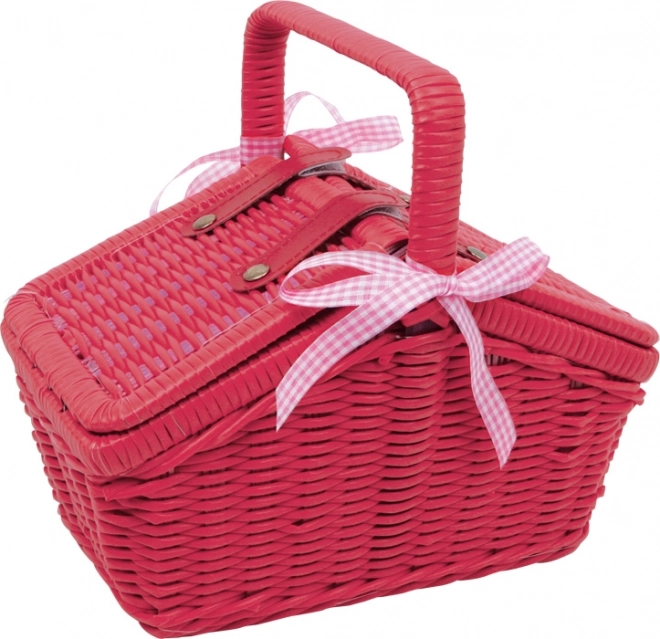 Petit panier de pique-nique rouge Sarah