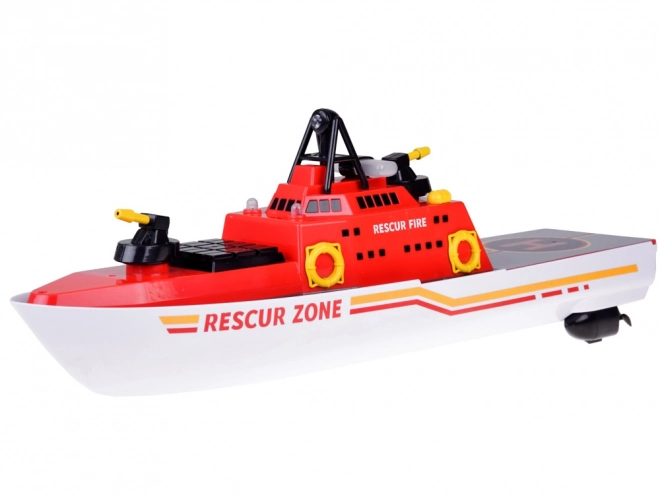 Bateau de Sauvetage Pompiers Télécommandé