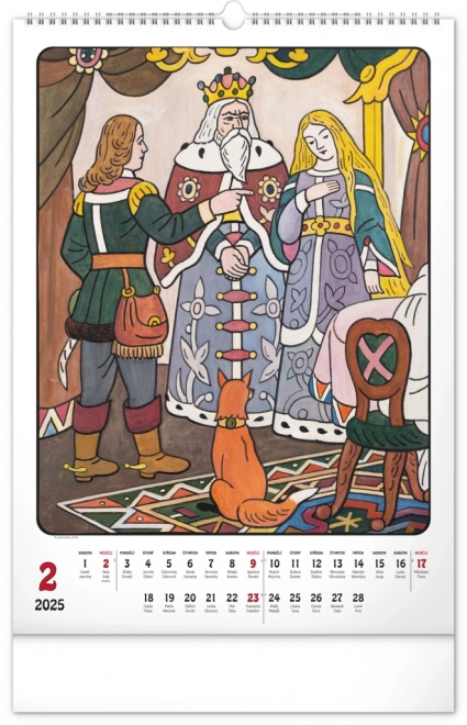 Calendrier mural Josef Lada 2025, 33 × 46 cm