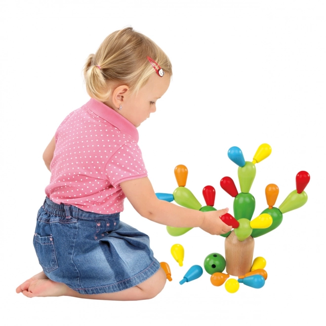Jeu de balançoire en bois Bino Cactus