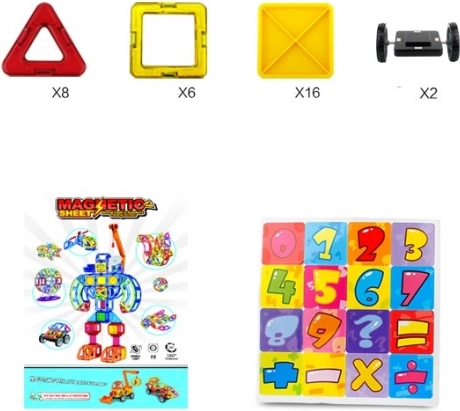 Jeu de construction magnétique pour enfants 32 pièces