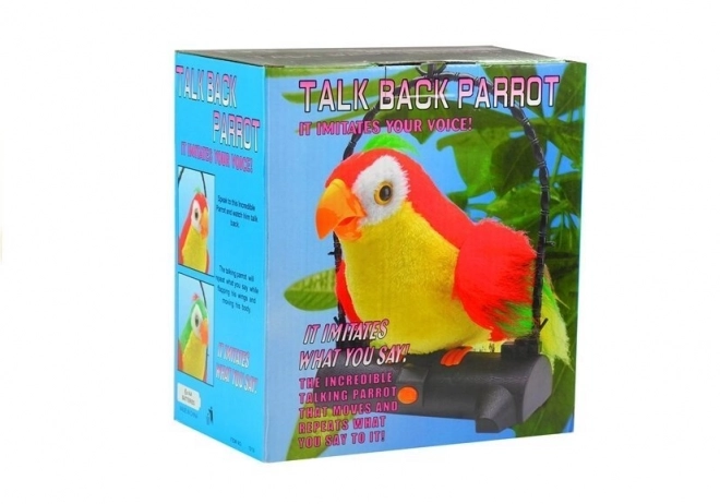 Perroquet Pleciuga Oiseau répète les mots rouge