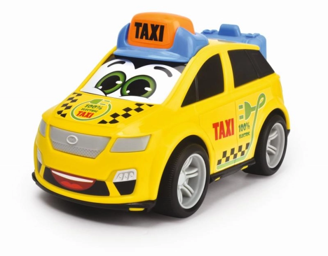 Taxi jaune joyeux