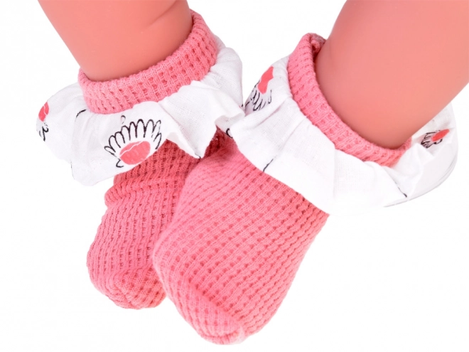 Poupée interactive pour enfants 45 cm en tenue rose