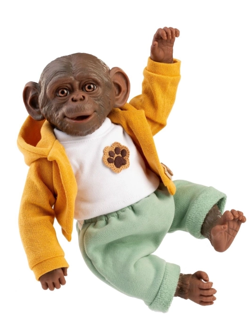 Guca 988 REBORN PETIT SINGE - bébé singe réaliste avec corps en tissu doux - 32 cm