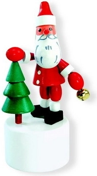 Figurine à presser Père Noël avec sapin DETOA