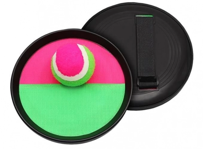 Jeu d'extérieur - Attrape balle avec balle à scratch