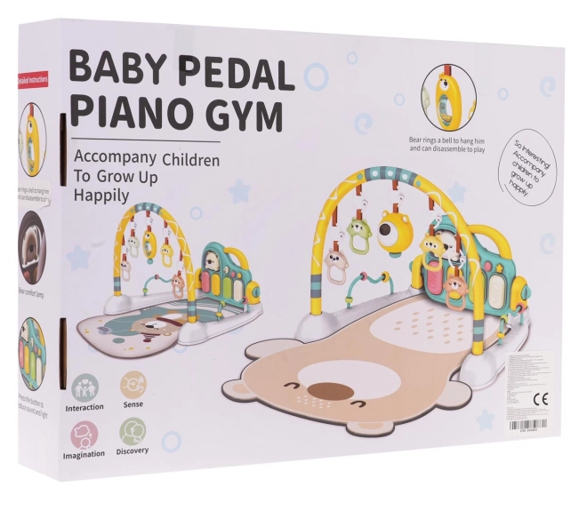 Tapis de jeu pour bébés avec piano et accessoires