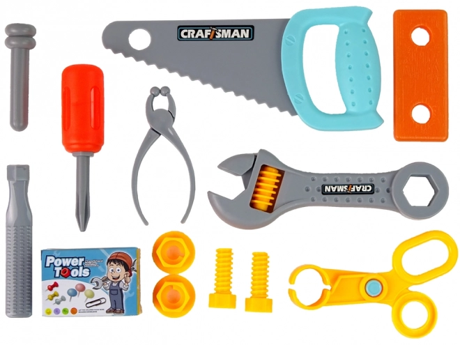 Ensemble d'outils pour petits bricoleurs dans une mallette