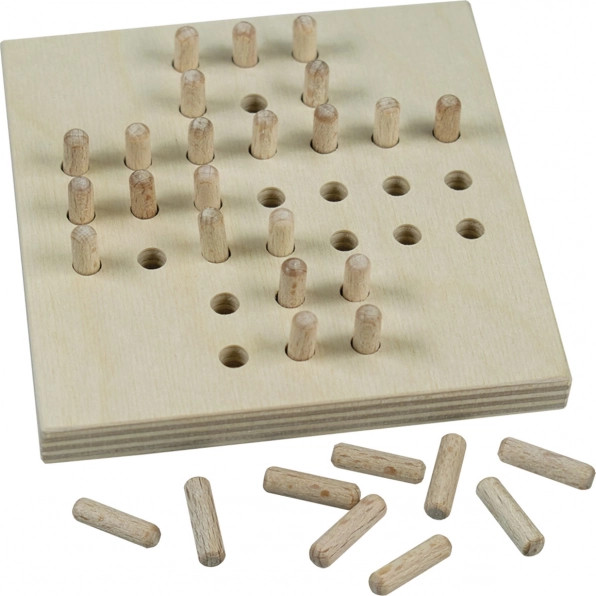 Detoa solitaire en bois – jeu de société logique pour un joueur