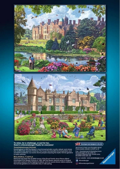 Puzzle Ravensburger Résidences Royales du Royaume-Uni 4x500 pièces
