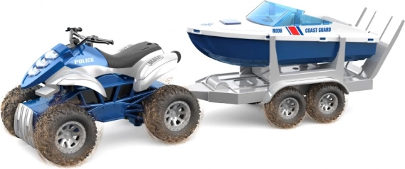 Quad avec effets et remorque amovible