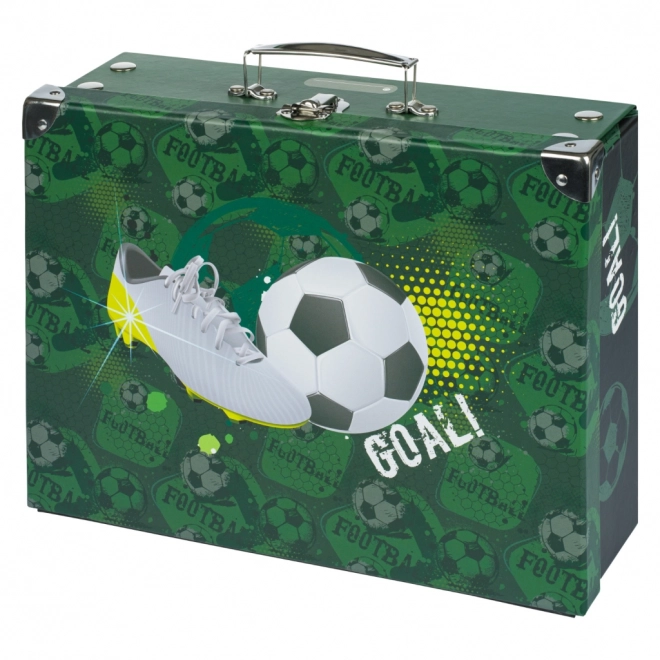 BAAGL Mallette scolaire pliable Football avec ferrures