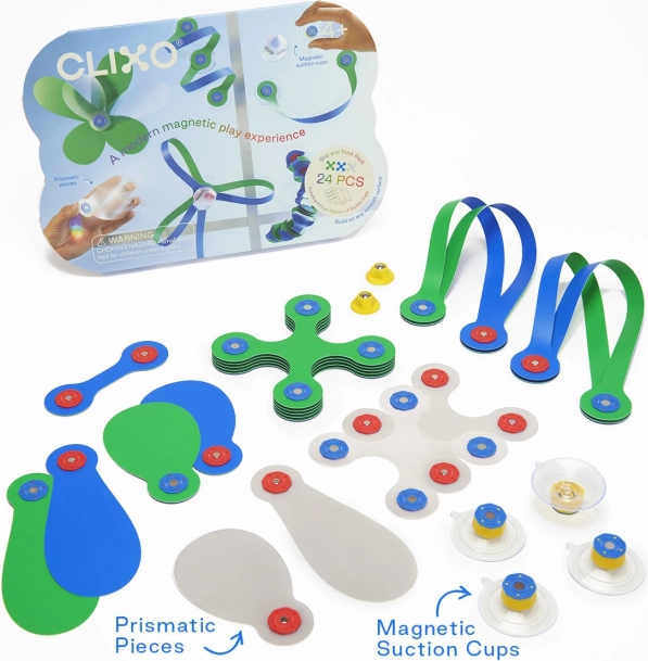 Clixo Grip et Stick, ensemble avec éléments prismatiques