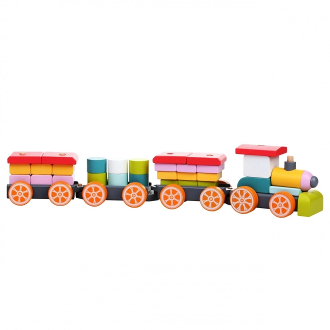 CUBIKA 13319 Train trois wagons - puzzle en bois 35 pièces