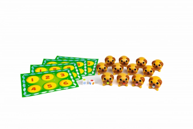Langues dehors ! Jeu de mémoire avec des carlins