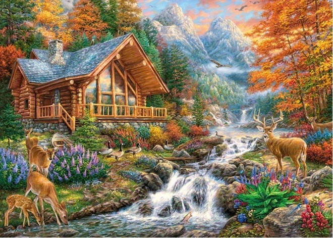 Puzzle tranquillité en altitude 1000 pièces