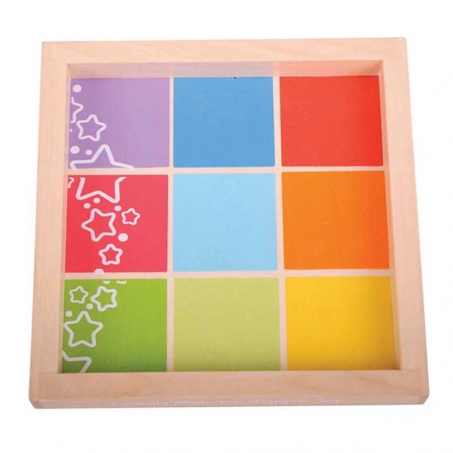 Cubes en bois avec images de Bigjigs Baby