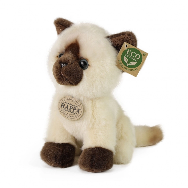 Chat siamois en peluche 18 cm écologique
