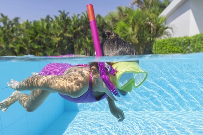 Masque de plongée Bestway avec tuba pour enfants 3+ – Jaune