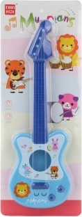 Guitare en plastique pour enfants bleu