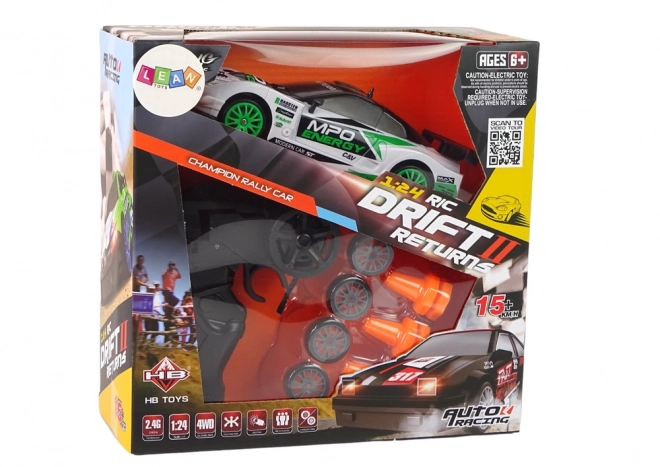 Voiture de sport Drift Télécommandée R/C 15 km/h Changement de roues