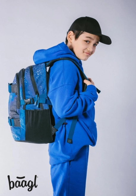 ENSEMBLE BAAGL 3 Skate Steel: sac à dos, trousse, sac