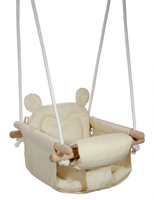 Balançoire pour enfants Ourson beige