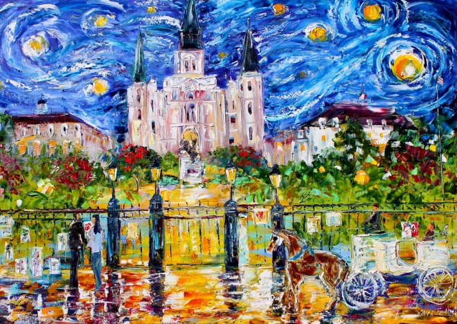Profitez du puzzle Jackson Square, La Nouvelle-Orléans 1000 pièces
