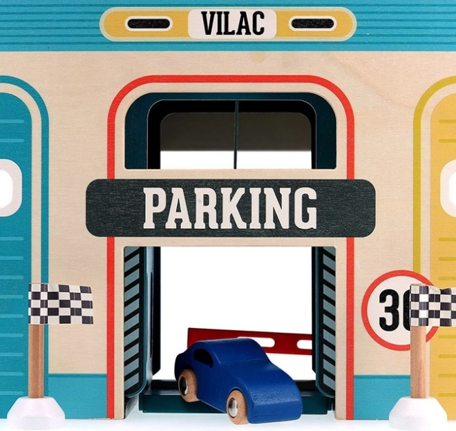Vilac Garage en Bois Vintage Vilacity