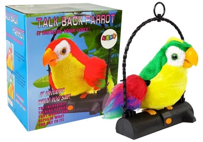 Perroquet Pleciuga, l'oiseau qui répète les mots, vert