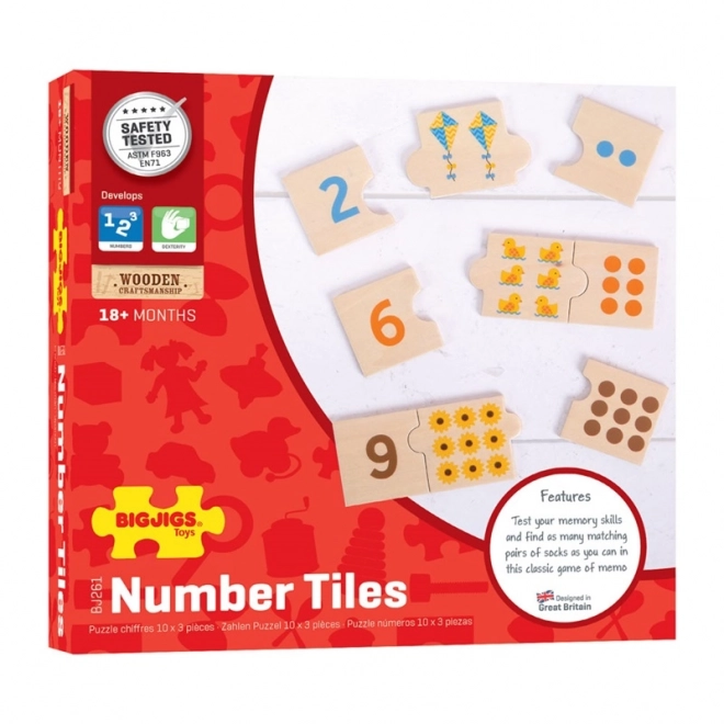 Bigjigs Toys Puzzle éducatif de comptage