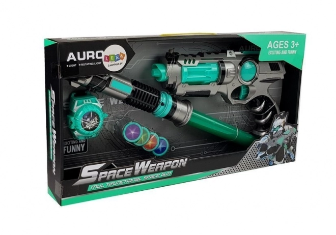 Ensemble de pistolets laser Lanceur de fléchettes Light Sword