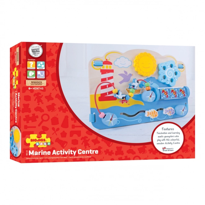 Bigjigs Baby Planche motrice en bois mer