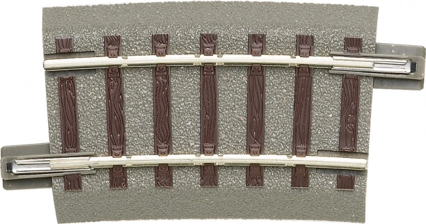 Roco geoLINE rail courbe R3 7,5° avec ballast, H0