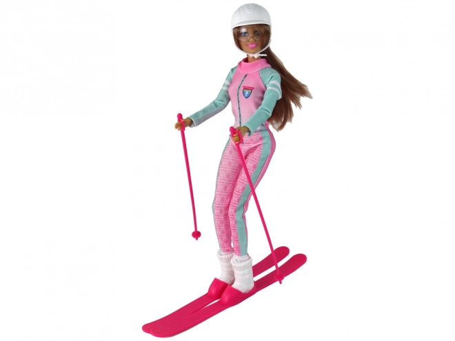 Poupée Anlily Skieuse avec Kit de Ski