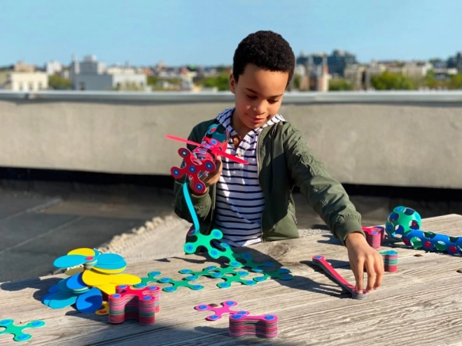 Cubes magnétiques Clixo Super Rainbow, 60 pièces