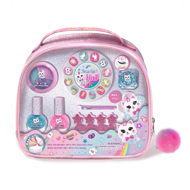 Ensemble de cosmétiques pour enfants avec petite trousse