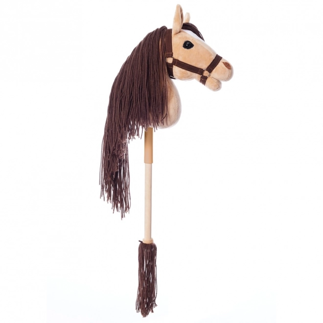 HOPPIHORSE cheval sur bâton hobby horse taille A3 beige