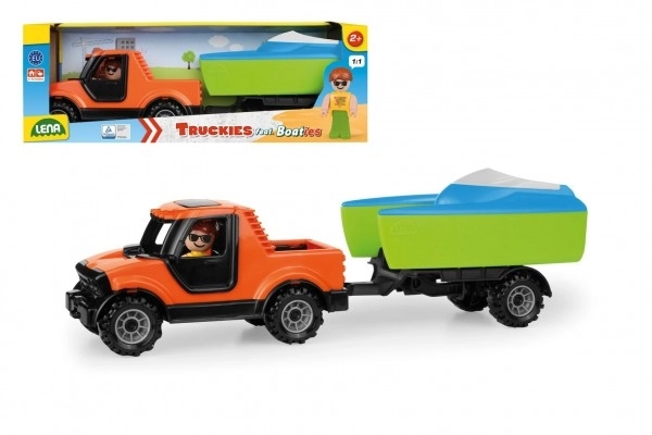 Auto Camionnettes Pickup avec voiture et bateau