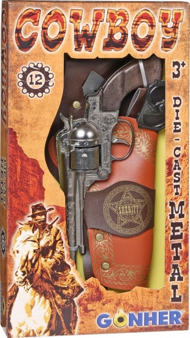 Set de jeu cow-boy avec revolver et étoile de shérif