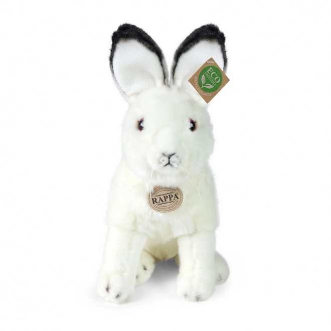 Lièvre polaire en peluche assis 30 cm ÉCOLOGIQUE