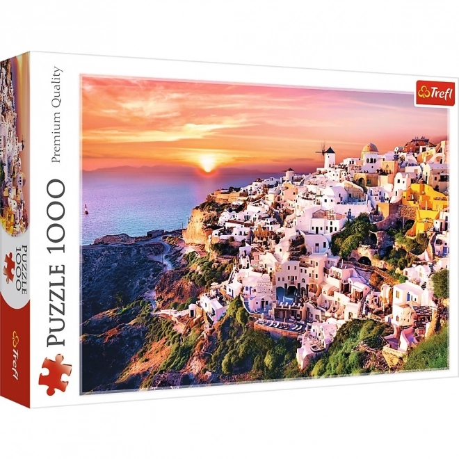 Puzzle Santorini Coucher de Soleil 1000 Pièces