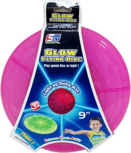 Disque volant avec effets lumineux 23 cm